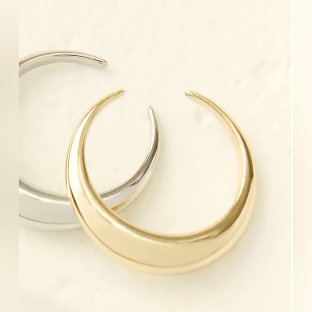NWT Loft mixed metal dome rings, size 7.